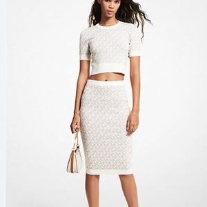 Michael Kors Jacquard Pencil Skirt